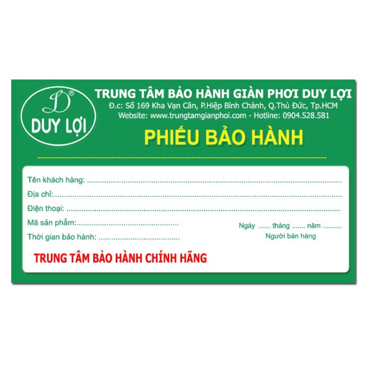 Phiếu Bảo Hành: Giấy Fo 180gsm, in nhiều màu, in 1 mặt / 2 mặt. Kích thước đa dạng, Số lượng 500-1000. #Shopinan