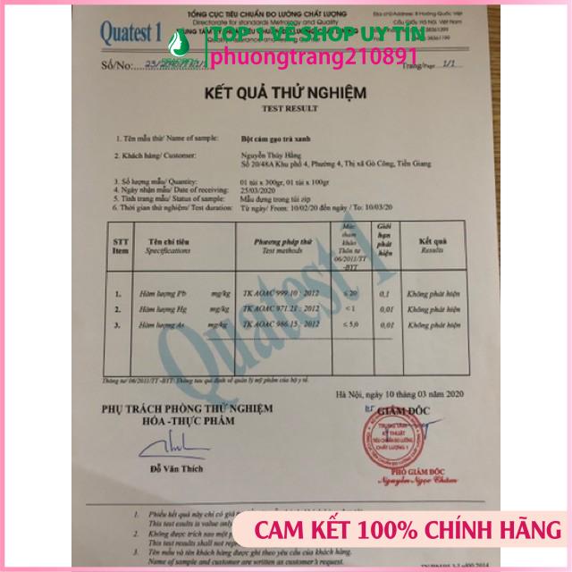 Gói 300gr tắm trắng cám gạo trà xanh,đắp mặt dưỡng da dùng cả cho face & body