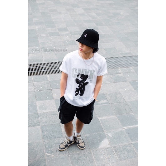 Áo nelly gấu trắng CMYK dễ thương