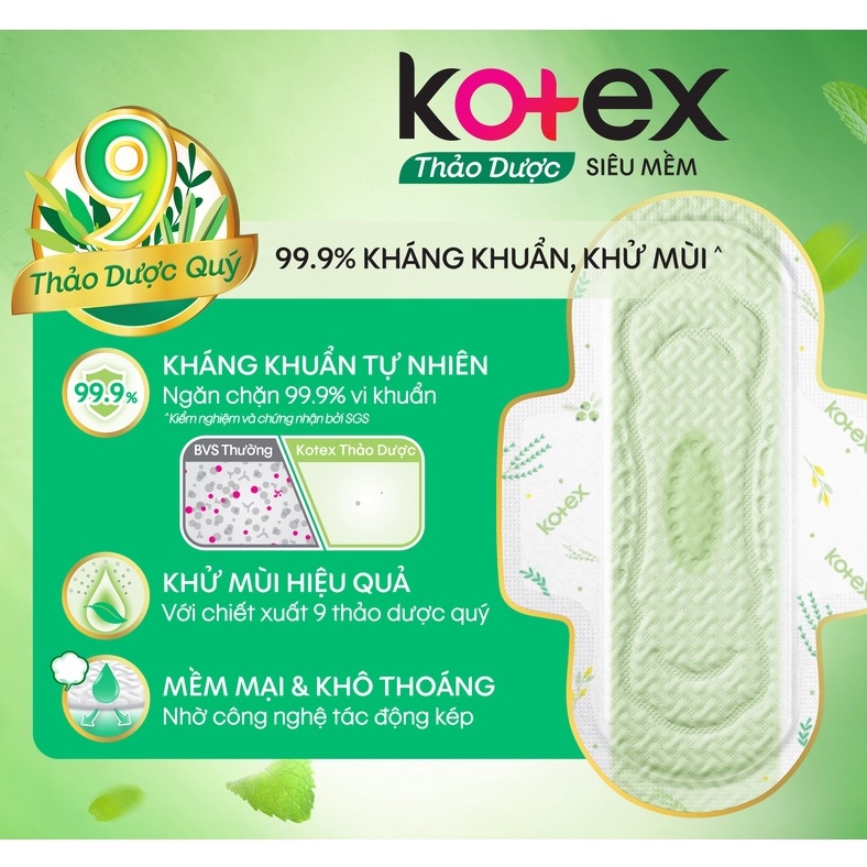 [ ĐỦ LOẠI] BĂNG VỆ SINH KOTEX SIÊU THẤM, COOL FRESH.