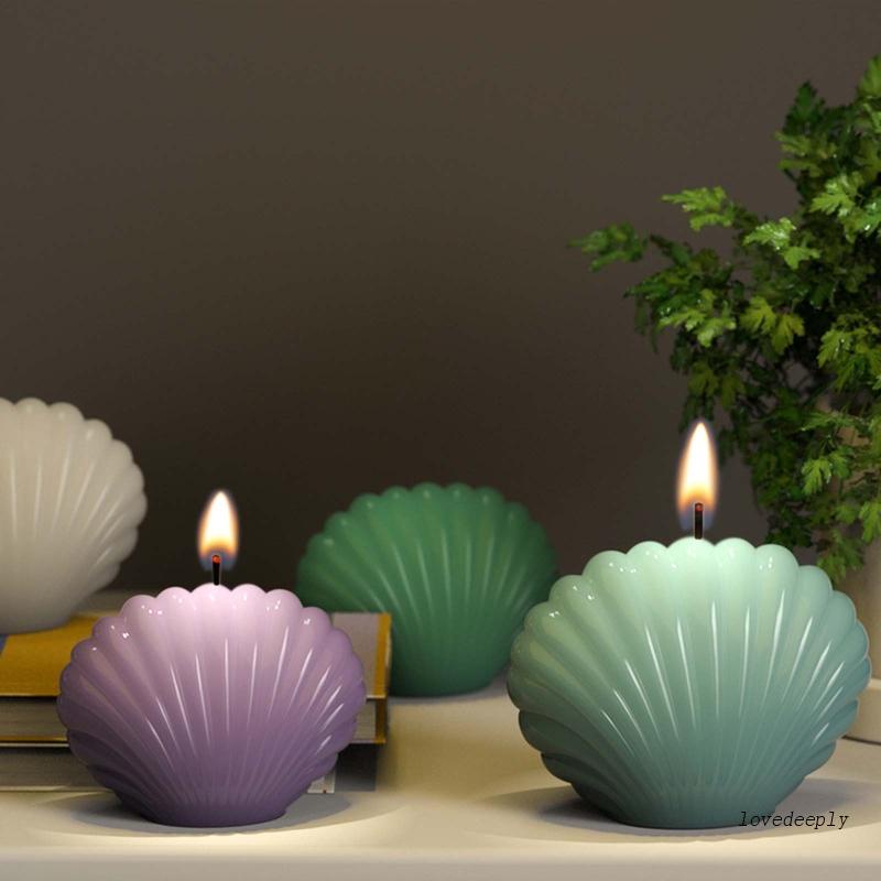 Khuôn Silicone Tạo Hình Vỏ Sò 3D Làm Xà Phòng DIY