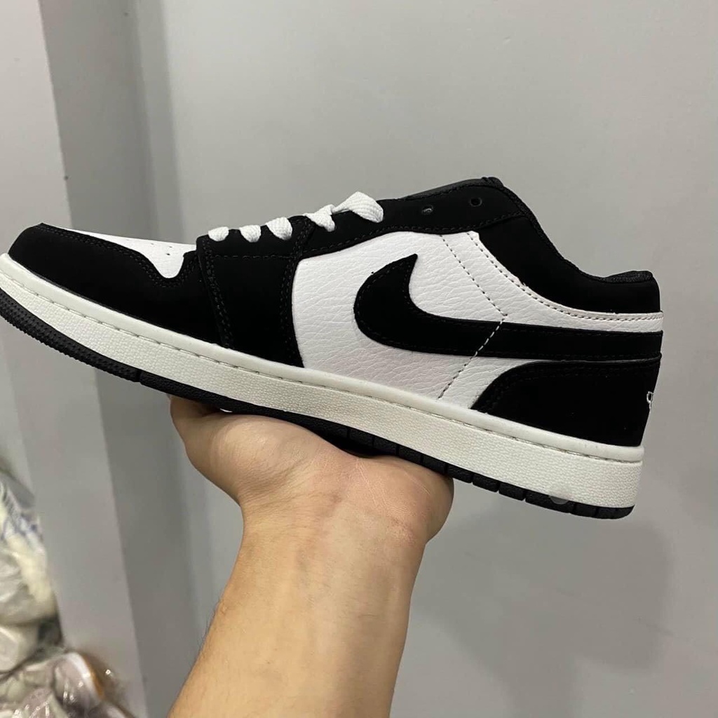 Giày Jdan đen trắng thấp cổ, Giày Sneaker JD1 thấp cổ freeship nam nữ fuill boxbill | BigBuy360 - bigbuy360.vn