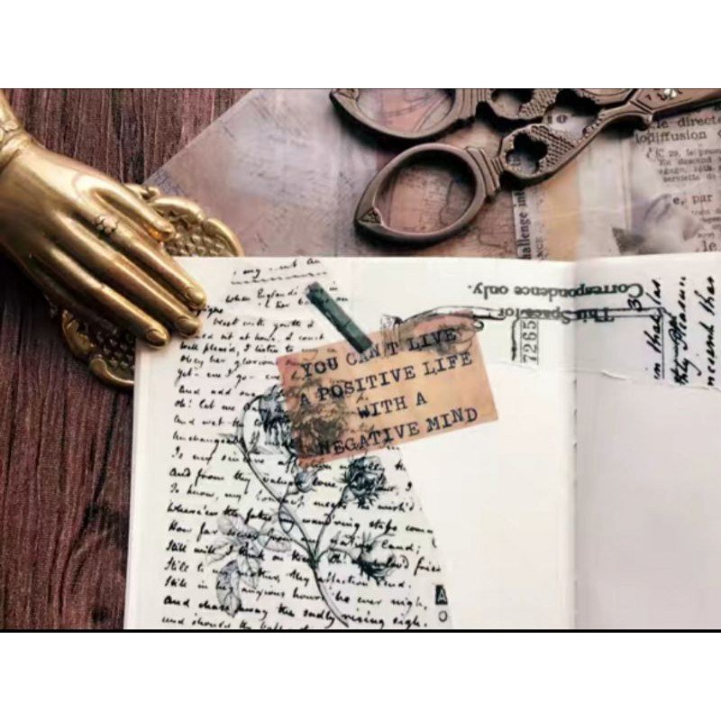 Krisna.room ♡ Sticker kẹp giấy, dụng cụ học tập trang trí sổ vintaged