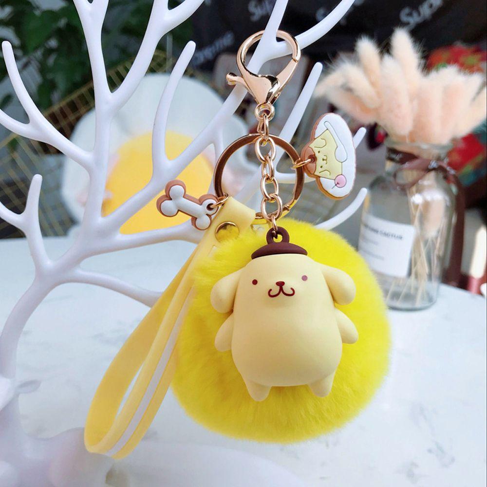 Móc Khóa Búp Bê Hoạt Hình Bằng Lông Xù Đáng Yêu Dành Cho Nữ