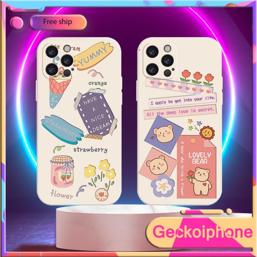 ốp lưng iphone Lovely Bear  Từ 6 đến 12 promax  geckoD104