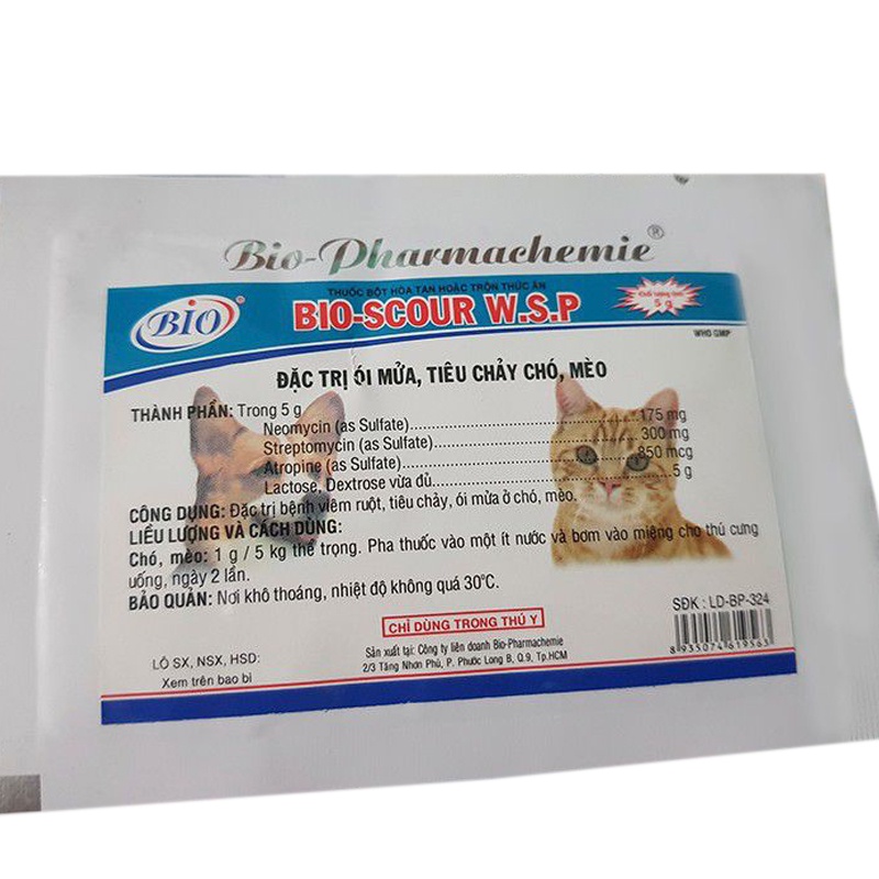 Combo 10 gói bột kiểm soát viêm ruột ói mửa, tiêu chảy cho chó mèo-79201