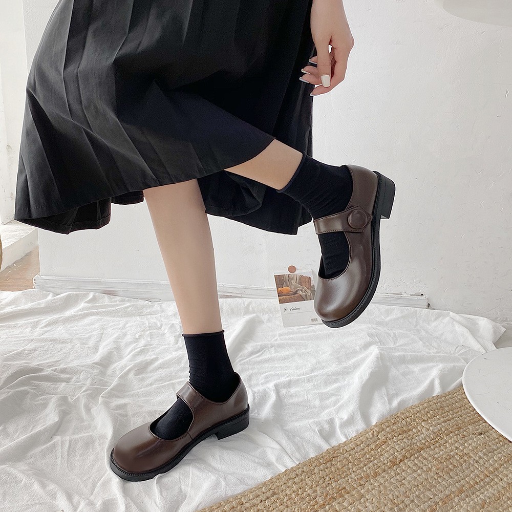 Giày búp bê mũi tròn đế mềm phong cách thời trang dễ thương cho bé gái | BigBuy360 - bigbuy360.vn