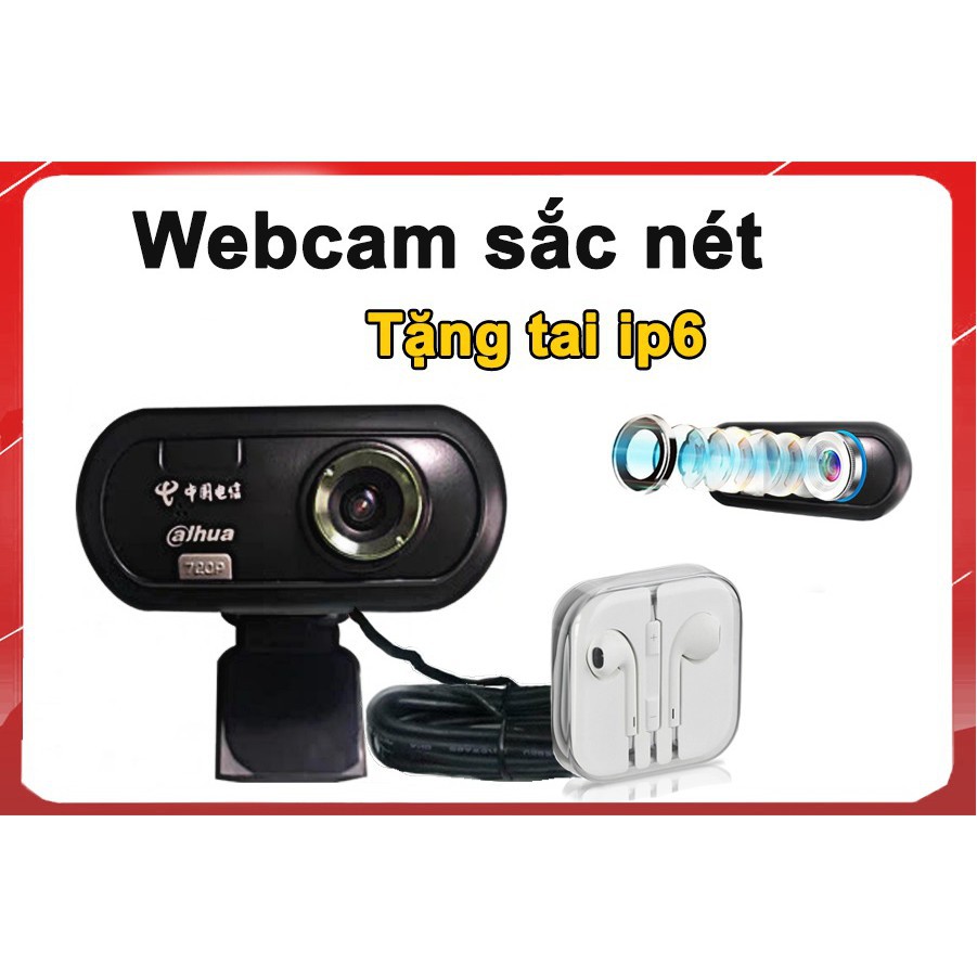 Webcam máy tính Dahua Z2 HD rõ nét - Thu hình cho máy tính, pc, TV, để bàn - Rõ nét - Chân thực