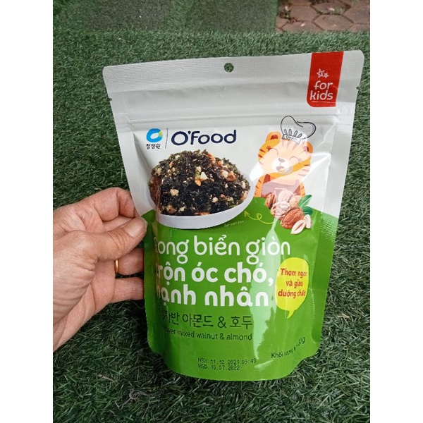 Rong biển giòn trộn óc chó , hạnh nhân 30g