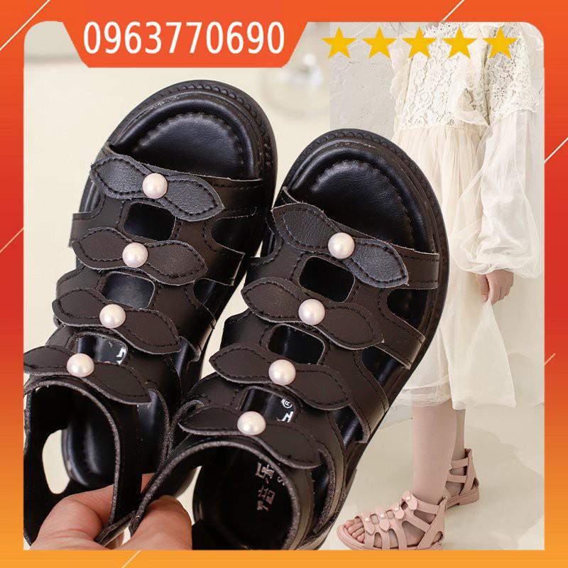 Giày sandal chiến binh bé gái 2-6 tuổi phong cách Hàn Quốc, da mềm, êm chân A2 SA