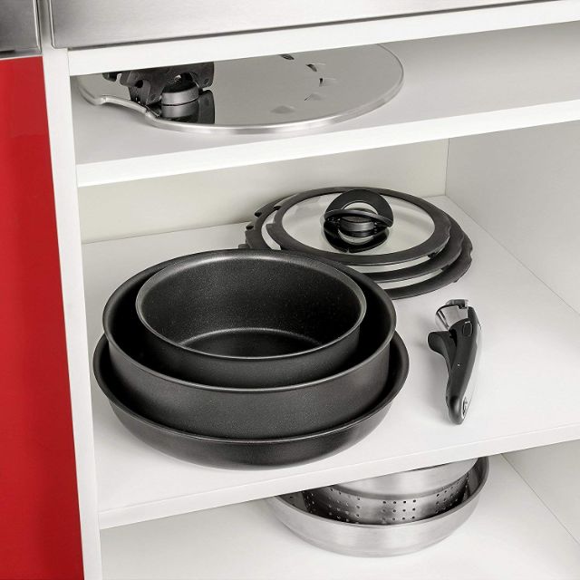 Set 2 chảo tefal 24cm và 28cm expertise cao cấp kèm 1 tay cầm