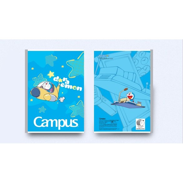 Combo 10 quyển vở 4 ô ly 48 trang Campus Hometown giấy chống lóa - Doraemon Future, My City giấy trắng tinh