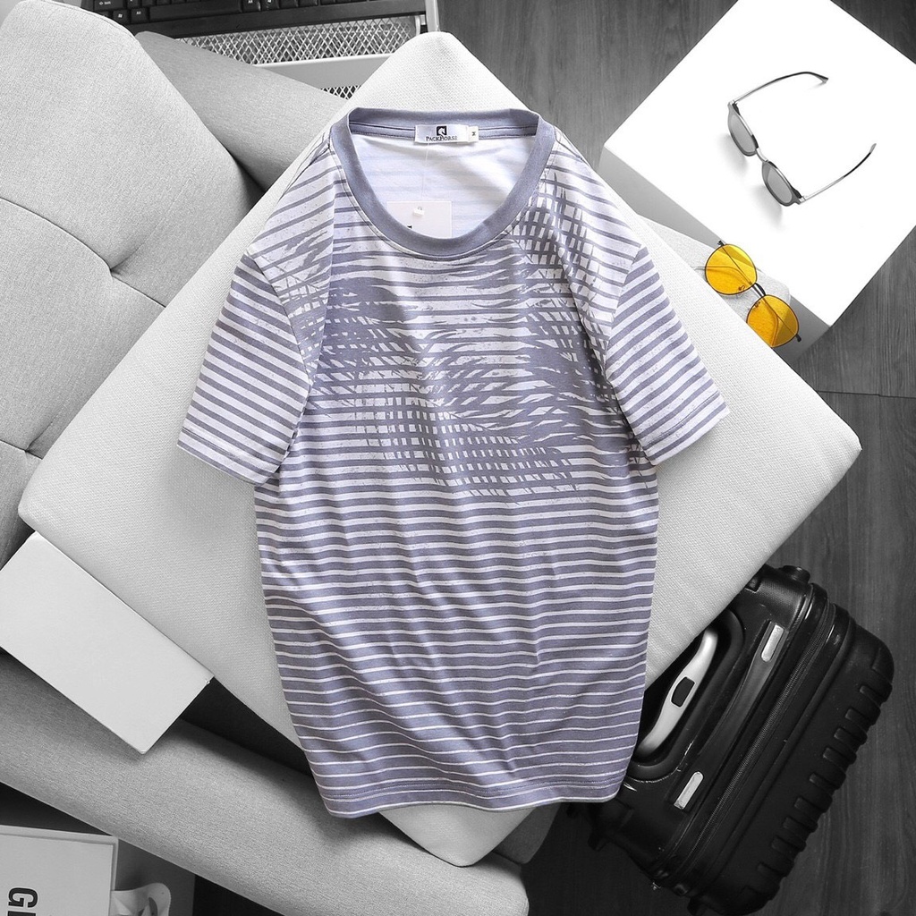 Áo thun nam PACK HORSE 4M - Chất liệu Cotton 100%, co giãn 4c - Form slim chuẩn dáng. THE BASIC STORE