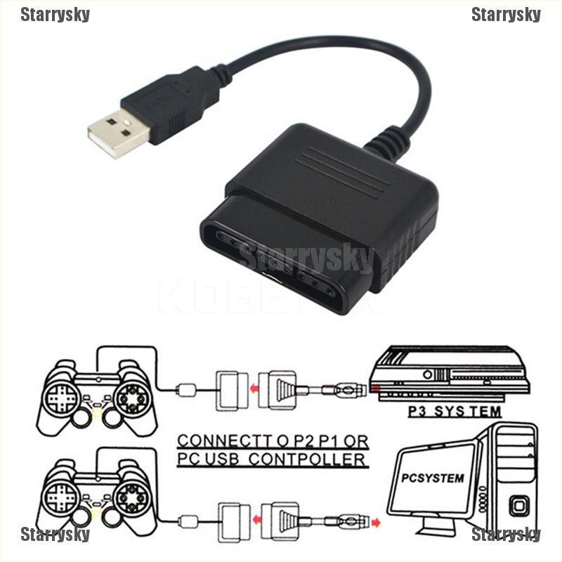Dây cáp chuyển đổi cần điều khiển cổng USB cho PlayStation PS2 sang PS3 PC