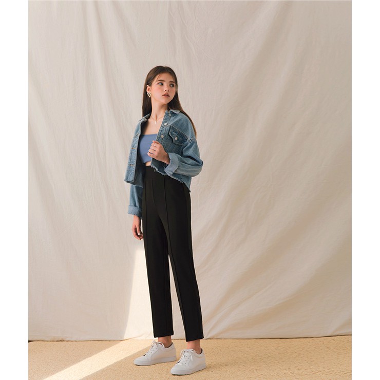 Quần ống đứng li trước cạp cao khó nhăn nữ Air Space 2031823011 | BigBuy360 - bigbuy360.vn