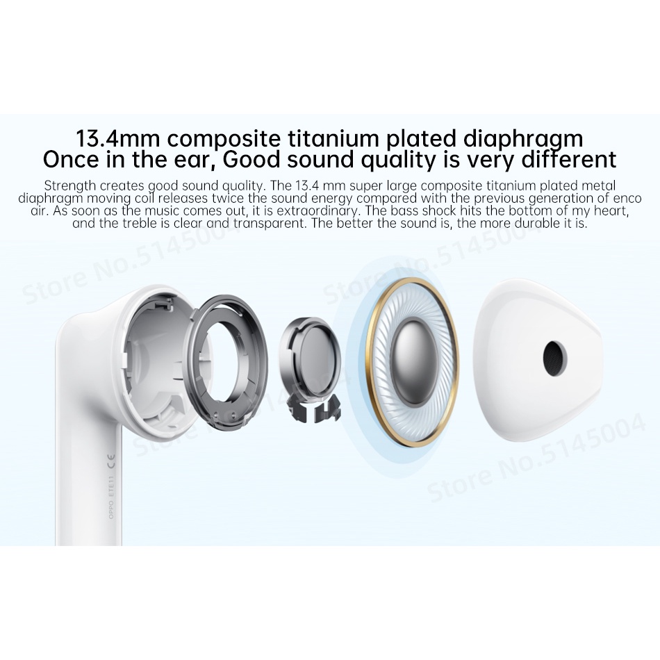 Tai nghe không dây OPPO ENCO Air 2 TWS Blutooth 5.2 Chống Tiếng Ồn IPX4