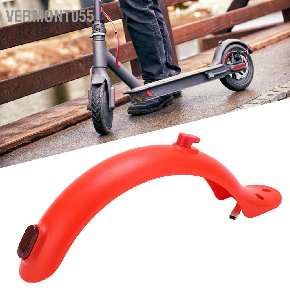Vermont055 Electric Scooter Rear Fender Mugguard with Hook and Taillight for Xiaomi Mijia M365 Accessories