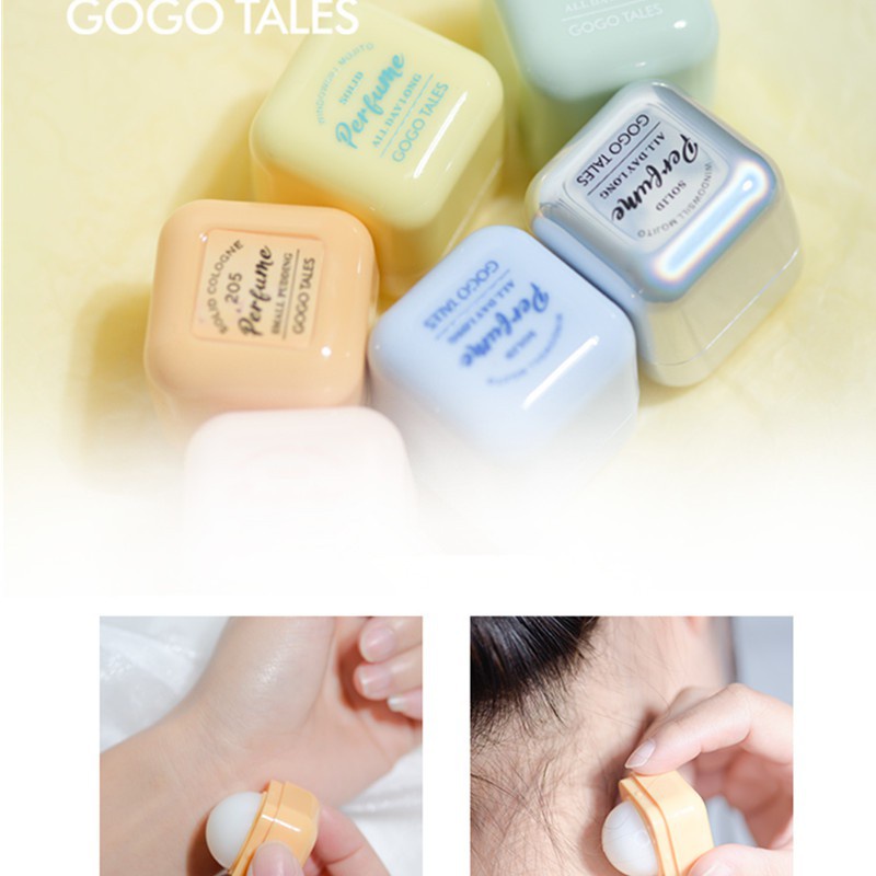 Nước hoa khô cocktail Gogo Tales dạng sáp thơm mát nhẹ nhàng 7.8g