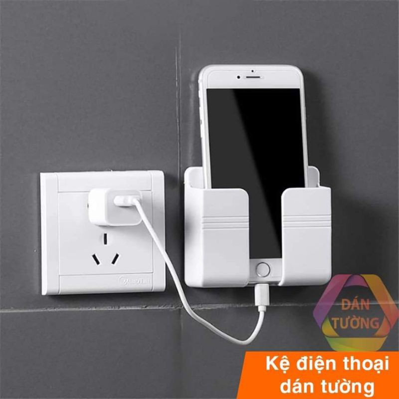 Giá điện thoại dán tường,kệ để điện thoại đa năng dính tường cường lực siêu tiện lợi,