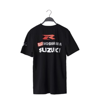 Áo thun cổ tròn SUZUKI YOSHIMURA màu đen