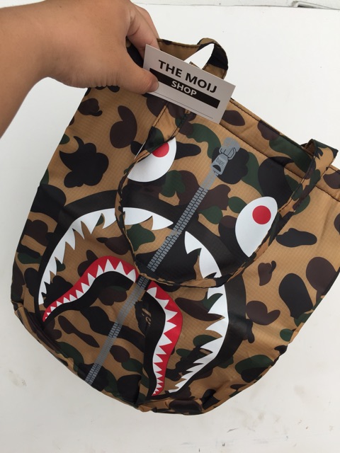 Túi Tote Đeo Chéo Bape Camo