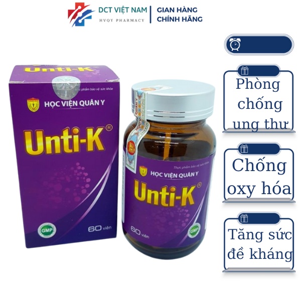 Viên uống phòng ngừa ung thư UntiK Học viện Quân Y