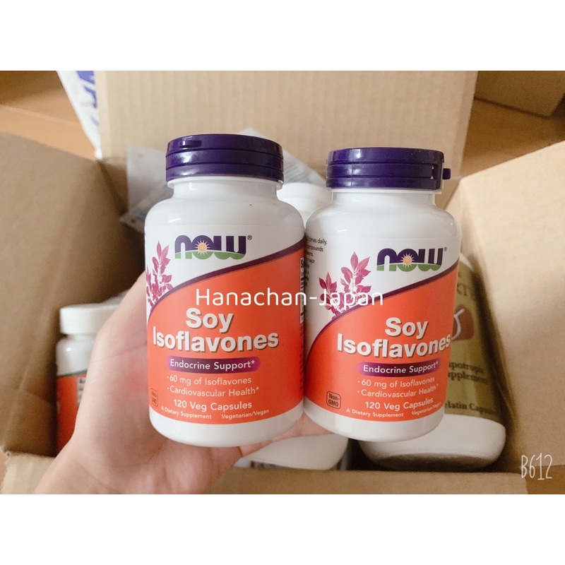 Viên Uống Tăng Nội Tiết Tố Nữ SOY ISOFLAVONES-120 ngày dùng- Now Food USA