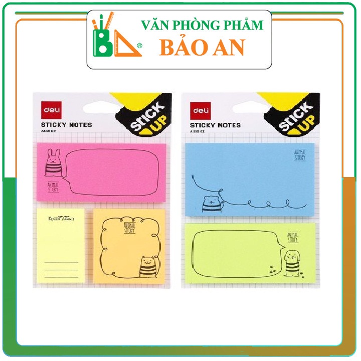 Giấy Sticky Note Deli A555 02