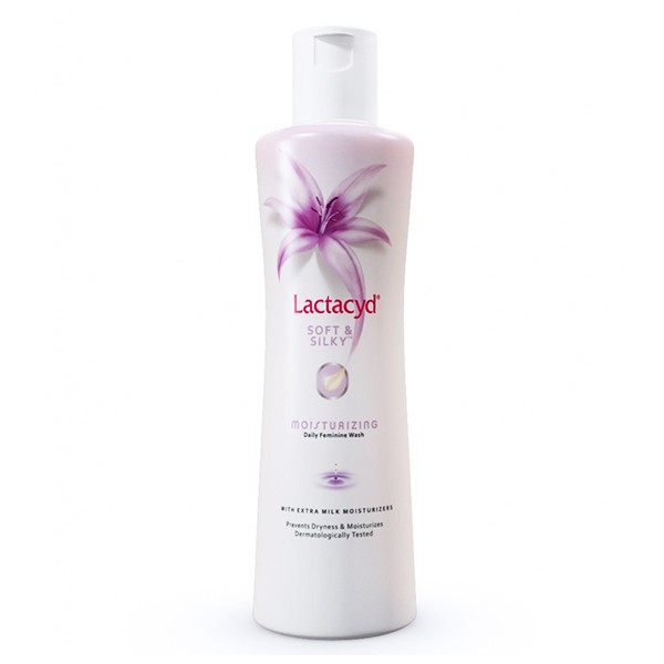 E - Dung Dịch Vệ Sinh Phụ Nữ Lactacyd Soft &amp; Silky 250Ml