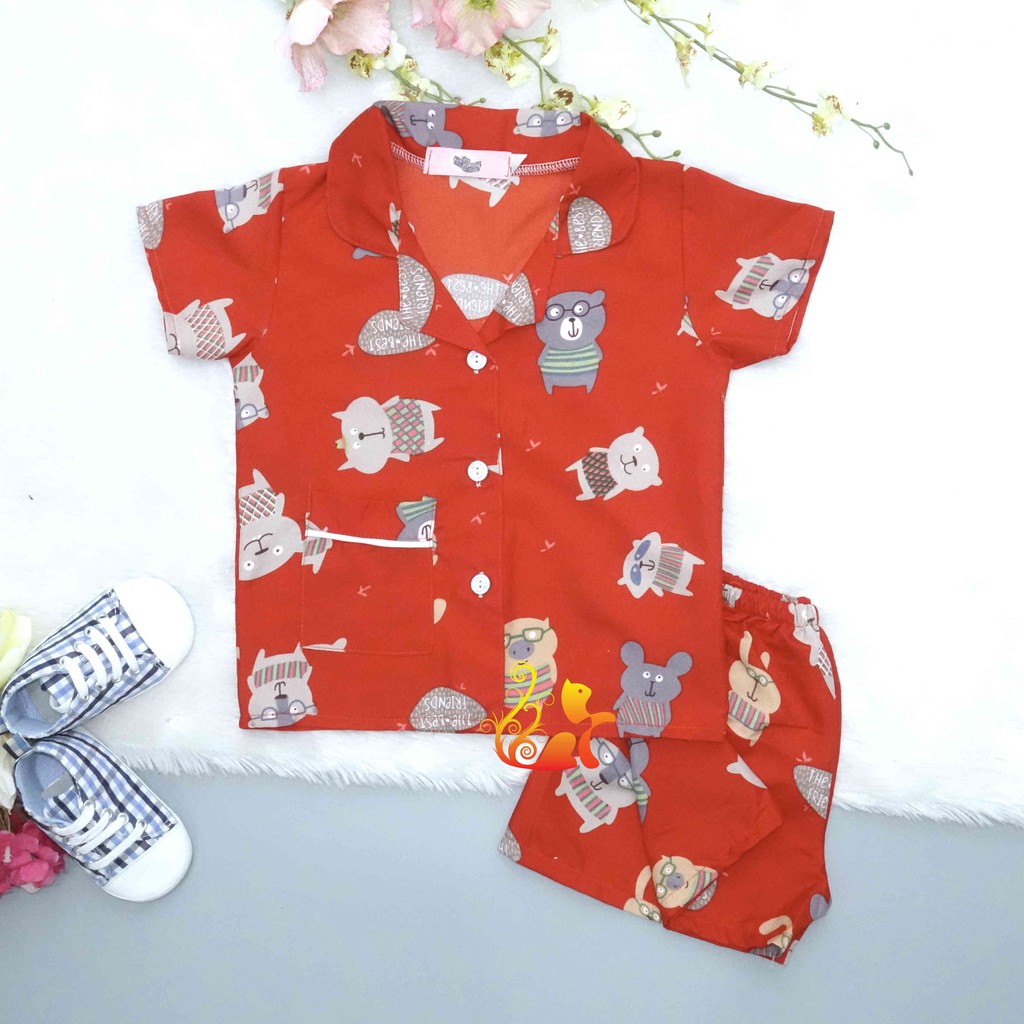 Đồ Mặc Nhà &quot;The Best Friend&quot; Pijama Kate Thái - Cho Bé 8 - 38kg.