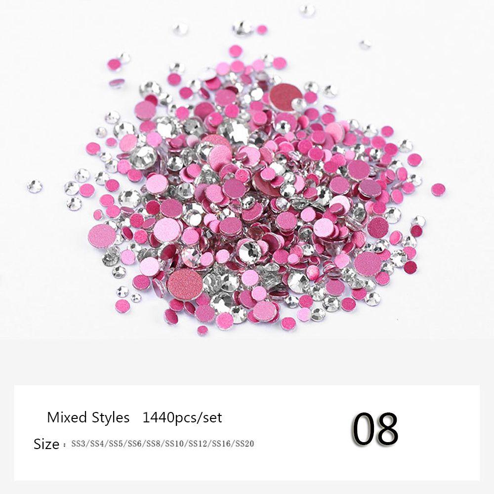 Túi 1440 Đinh Tán Trang Trí Móng Tay Tiện Dụng|Miếng Dán Hình 3D Màu Đỏ Trang Trí Nhà Cửa|Phụ Kiện Trang Trí Móng Tay Nghệ Thuật Xinh Xắn