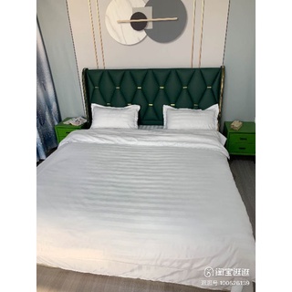Bộ chăn ga gối cotton T200 khách sạn sọc 3F cao cấp