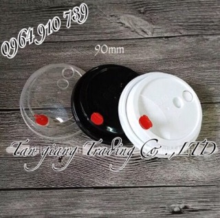 100 Bộ Ly nhựa PP + nắp tim (370ml)