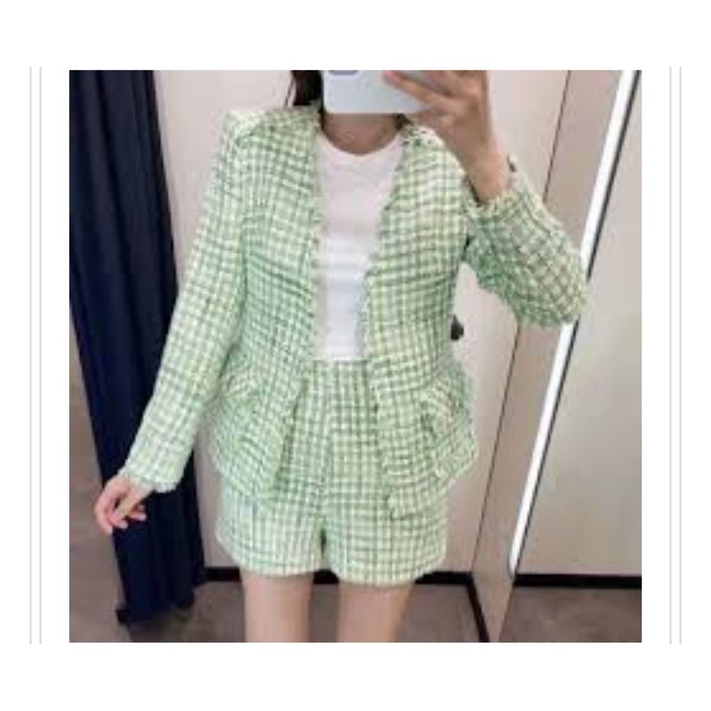 Áo Zara Authentic Tweed sz Xs, new 95%