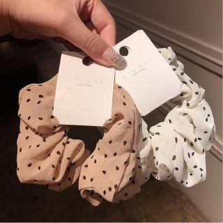 Dây Buộc Tóc Cao Su satin chiffon Cỡ Nhỏ Không Để Lại Dấu Vết