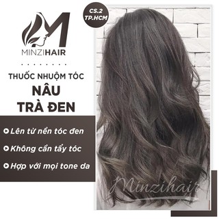 Thuốc Nhuộm Tóc Nâu Trà Đen | Lên Từ Nền Đen Không Cần Tẩy - Minzihair