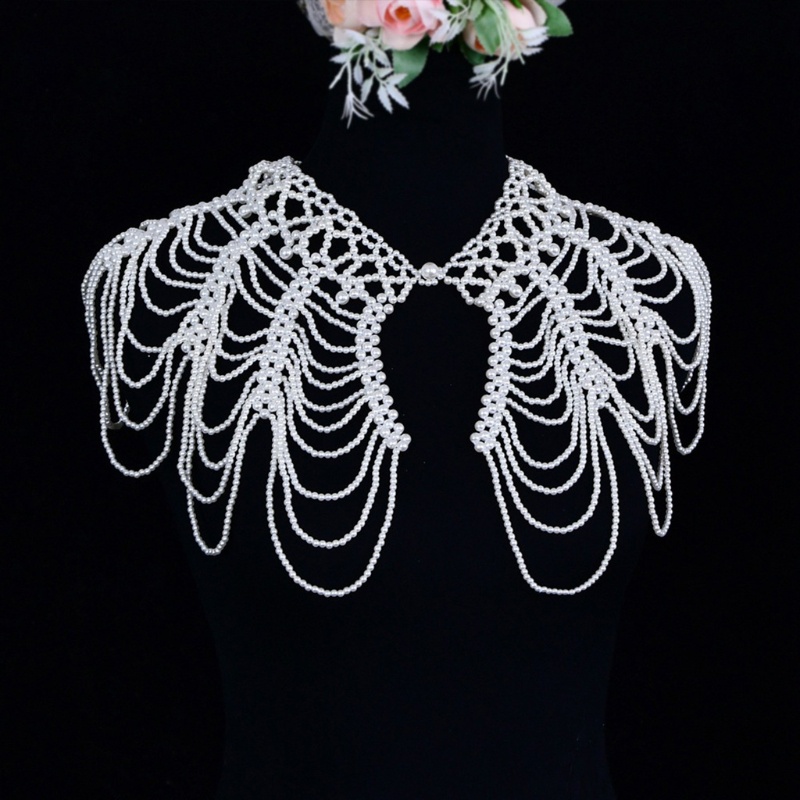 Vòng cổ Đính Ngọc Trai Sang Trọng Cho Cô Dâu