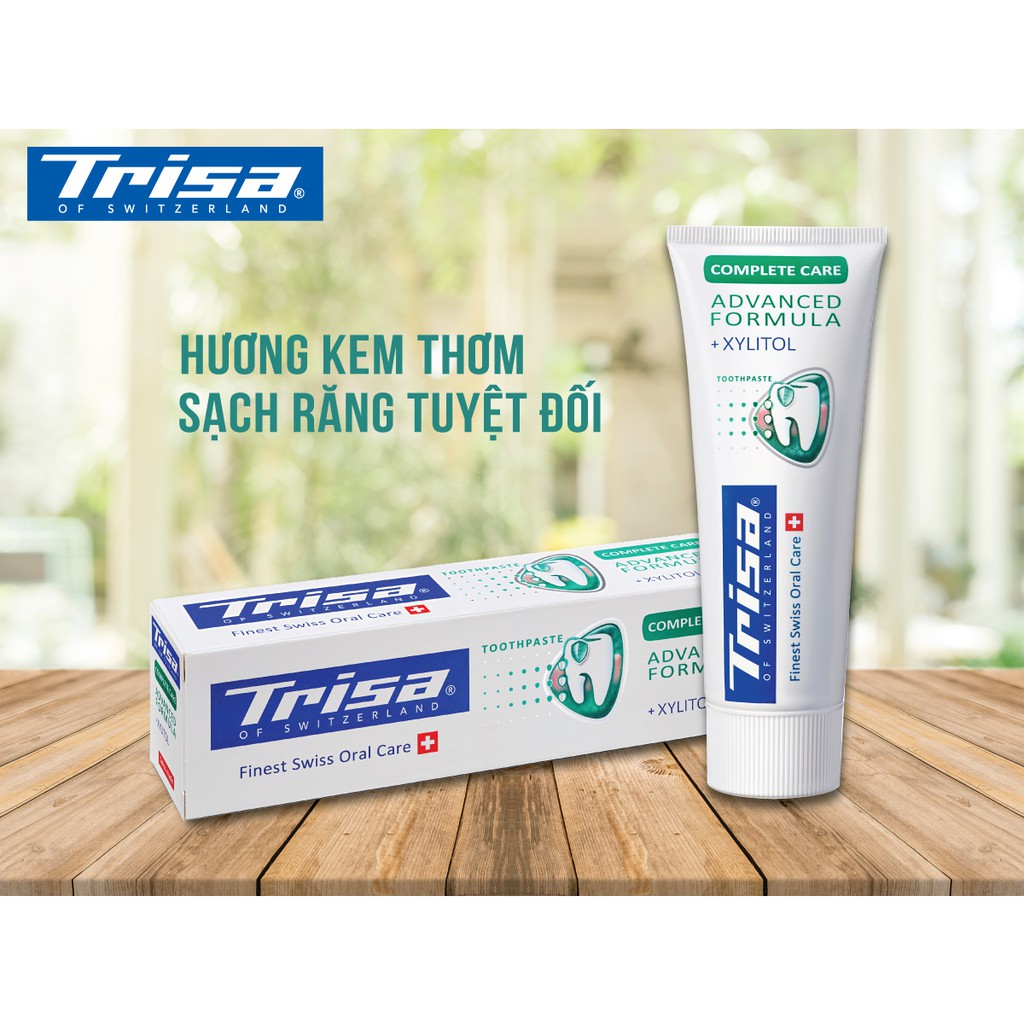 Combo Nước Súc Miệng Và Kem Đánh Răng Trisa Nhập Từ Thụy Sỹ