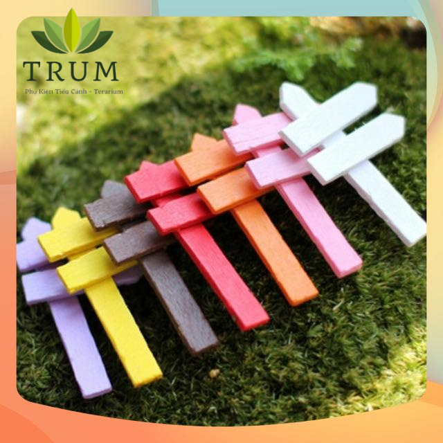 Biển Chỉ Đường Màu - Phụ kiện trang trí tiểu cảnh
