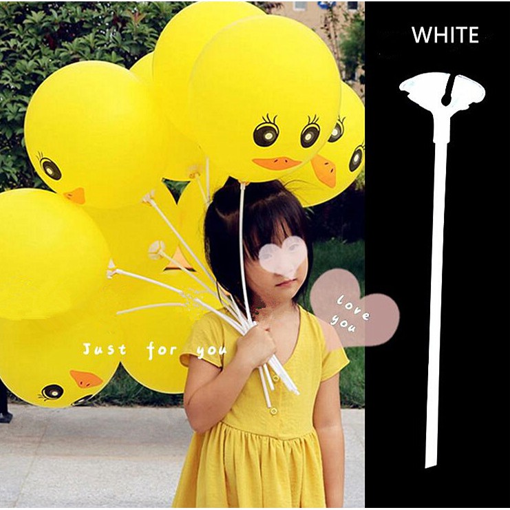 Bộ 10 Giá Đỡ Bóng Bay 40CM Kèm Cốc Đựng Bằng Nhựa Tiện Dụng Cho Tiệc Tùng