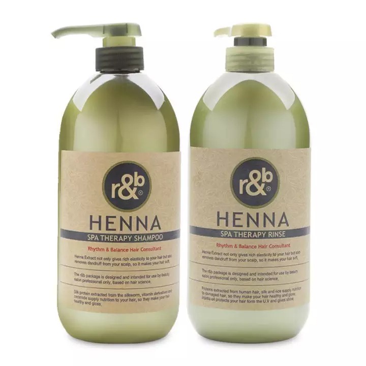 Dầu Gội + Dầu xả Thảo Dược R&B Henna 1000ml