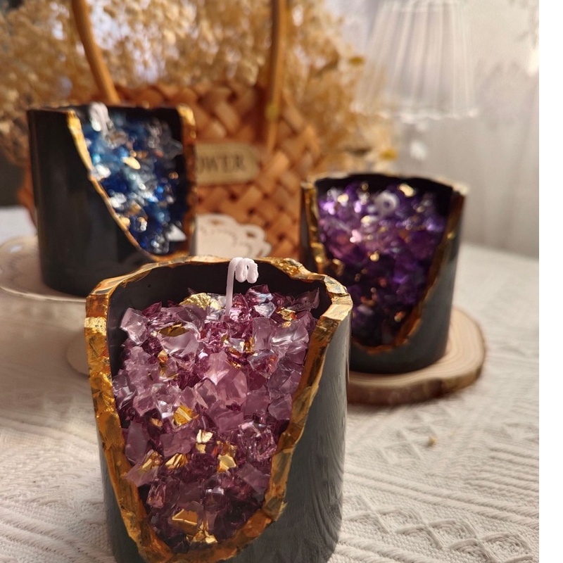 Nến Thơm Pha Lê Tinh Dầu Thiên Nhiên Quà Tặng Giáng Sinh, Sinh Nhật