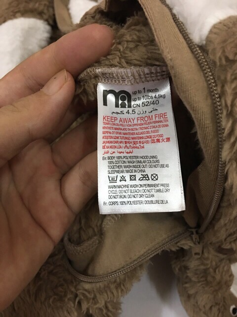 Body lông xuất sịn mothercare