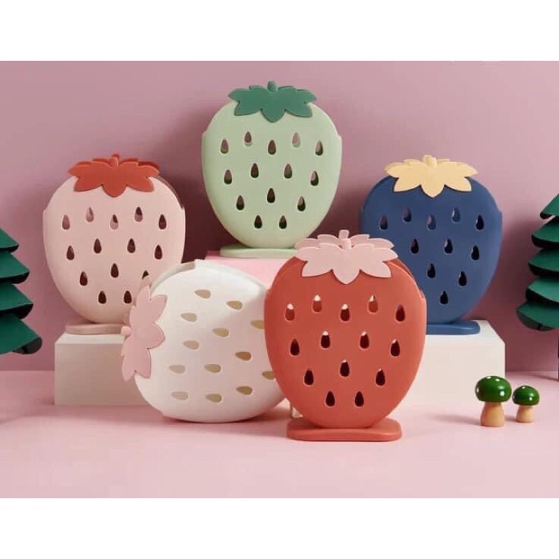 Ống đựng đũa hình trái dâu tiện dụng - giao ngẫu nhiên