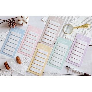 Bộ giấy Note trắng đục in hoa văn 90 miếng ghi chú, trang trí tiện dụng