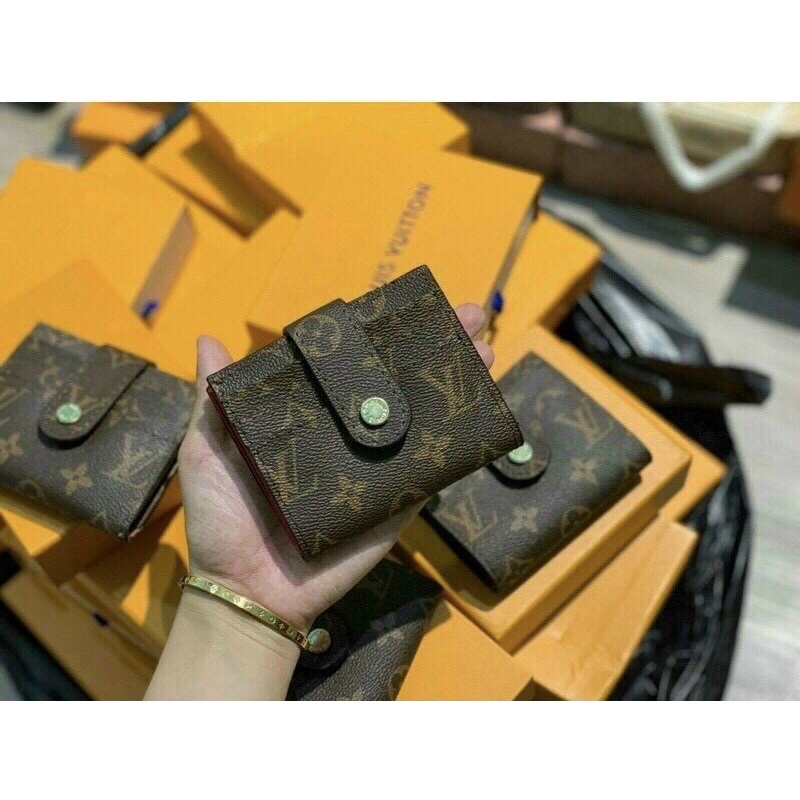 Ví cúc LV full box rút