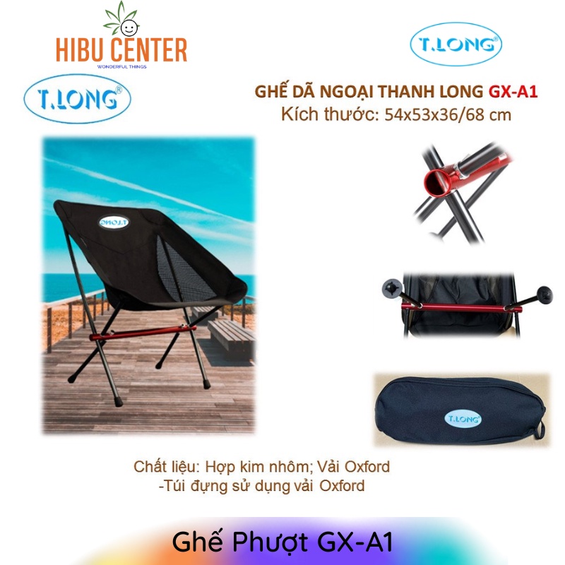 Ghế Phượt THANH LONG GX-A1 { 54x 53 x 35/68cm }