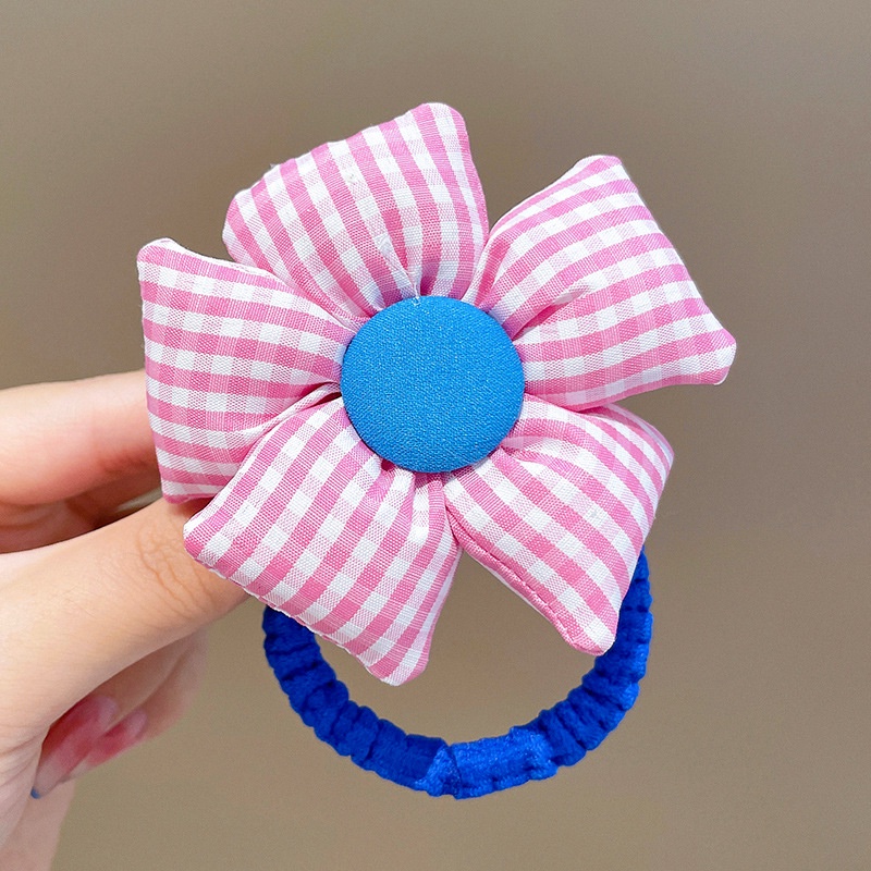 Dây Cột Tóc Cao Su Họa Tiết Hoa Hướng Dương Dễ Thương Xinh Xắn Cho Bé Gái