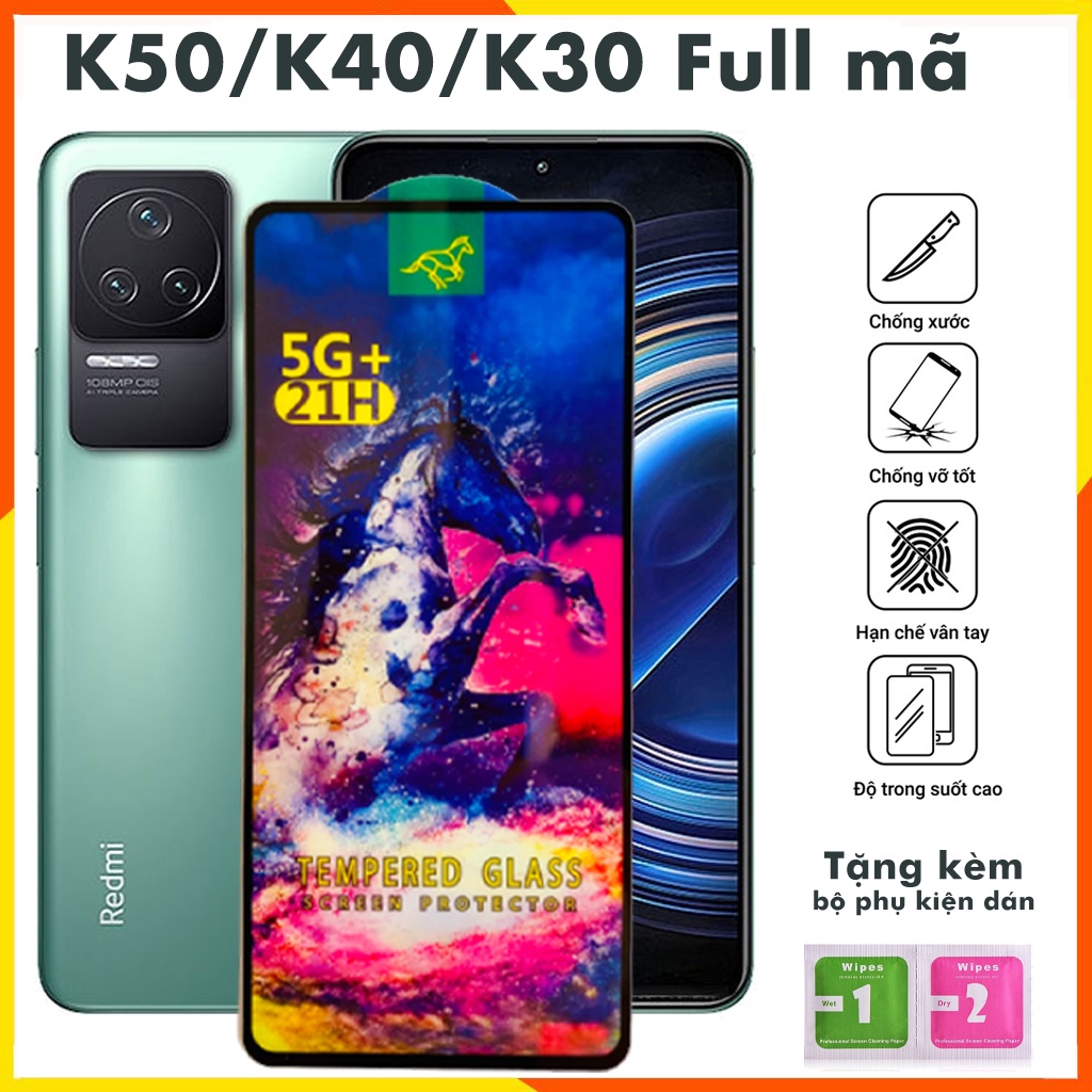 Kính Cường Lực Redmi K50 Gaming K40 Gaming K30 Pro K40 Pro K50 Pro K40 Pro+ K30 Ultra K30s K30i 5G full màn Kính [OG]