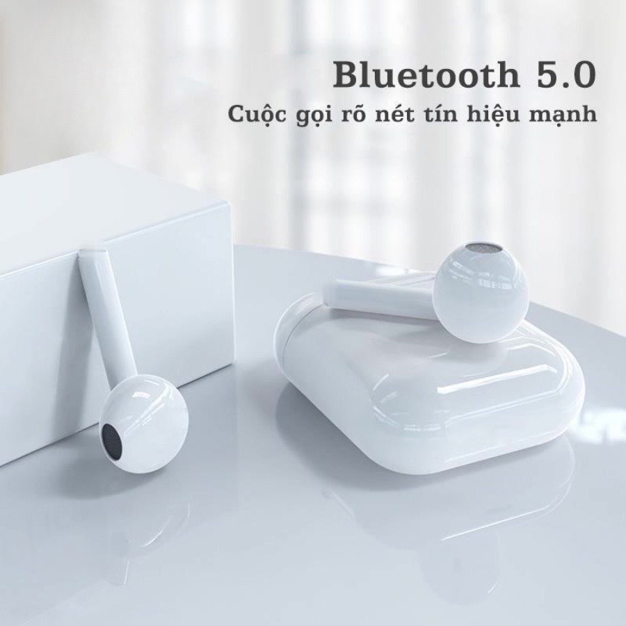 Tai nghe ko dây bluetooth 5.0 i12 tws cảm ứng chạm âm thanh nổi